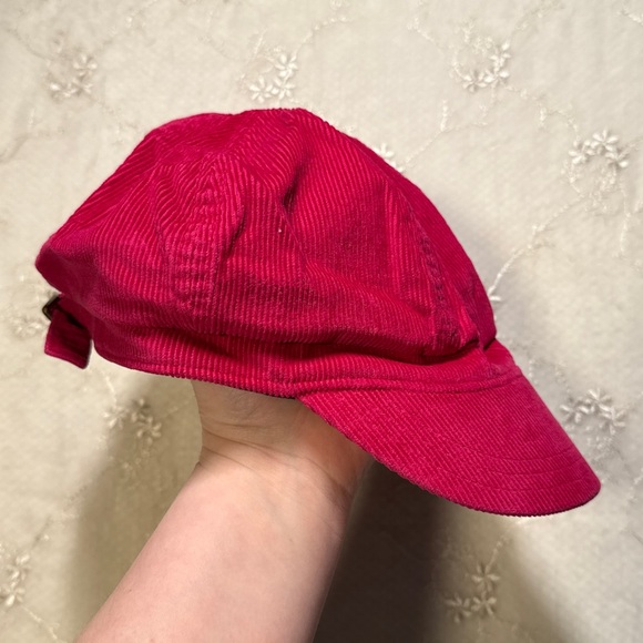 vintage y2k old navy pink corduroy newsboy hat – size l/xl - Picture 2 of 5
